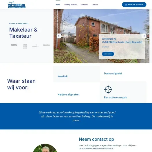 Capture d'écran du site web de www.witbreuk.nl