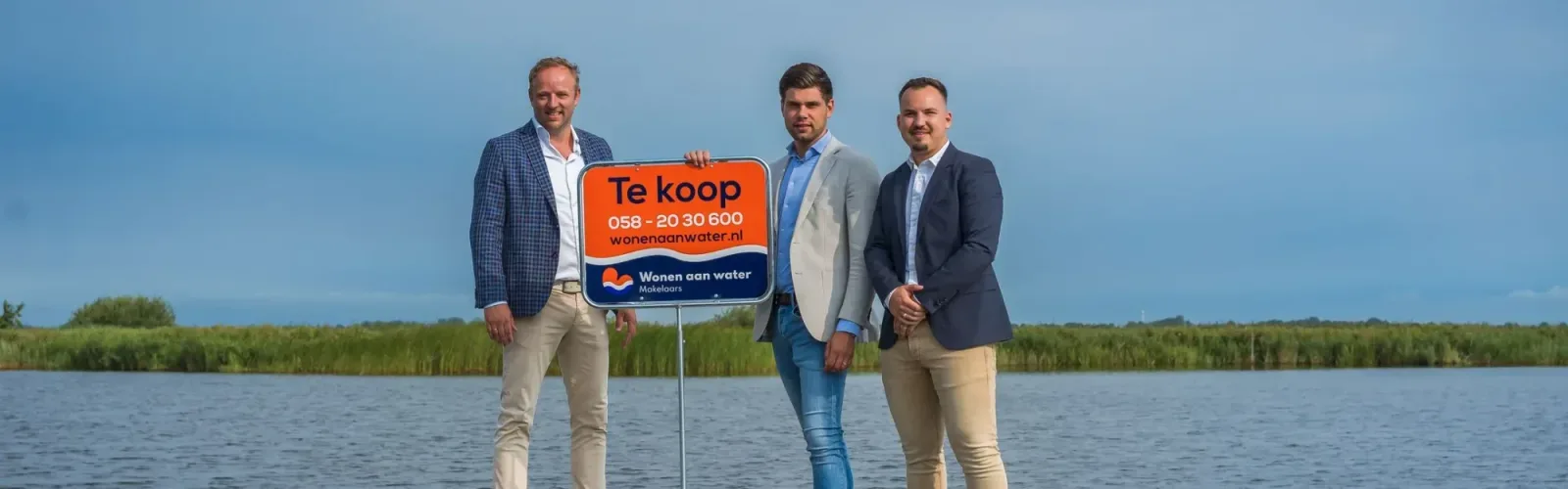 Team foto van Wonen aan water Makelaars Leeuwarden