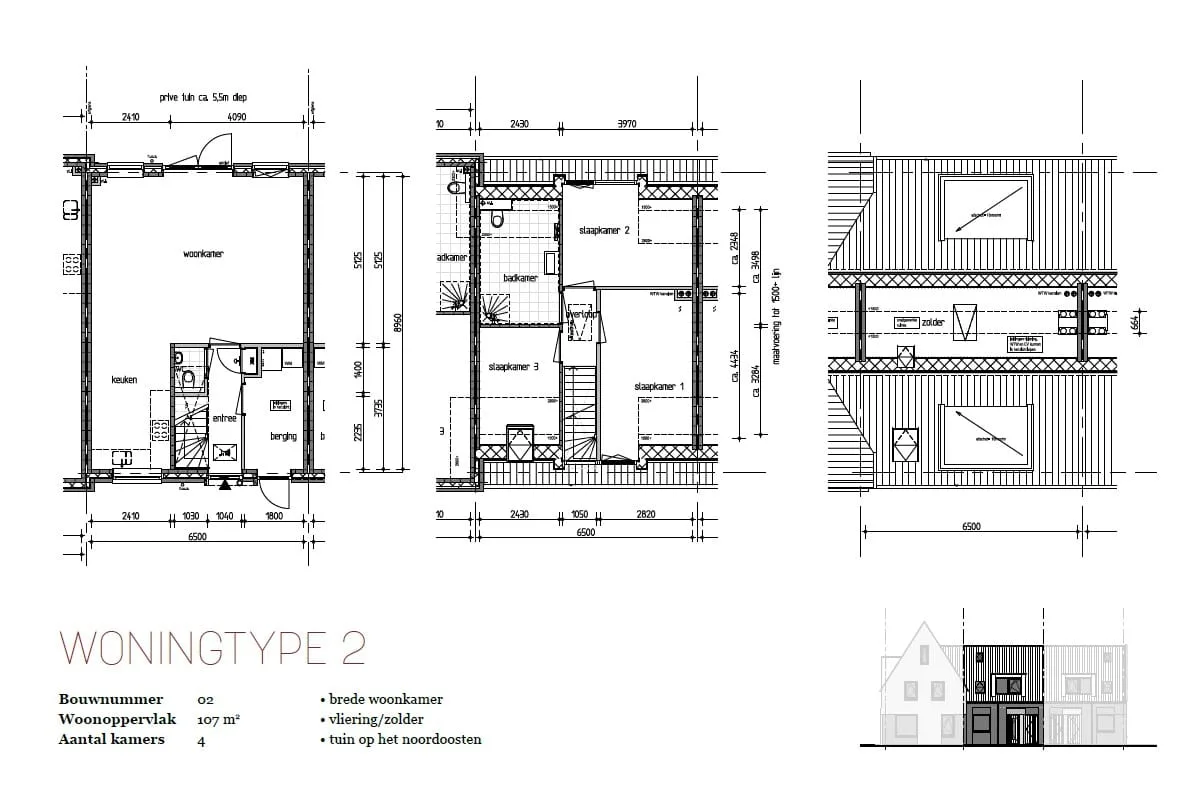 Woning (Bouwnr. 2) 2 Oudkarspel (Gem. Dijk en Waard) thumbnail 8