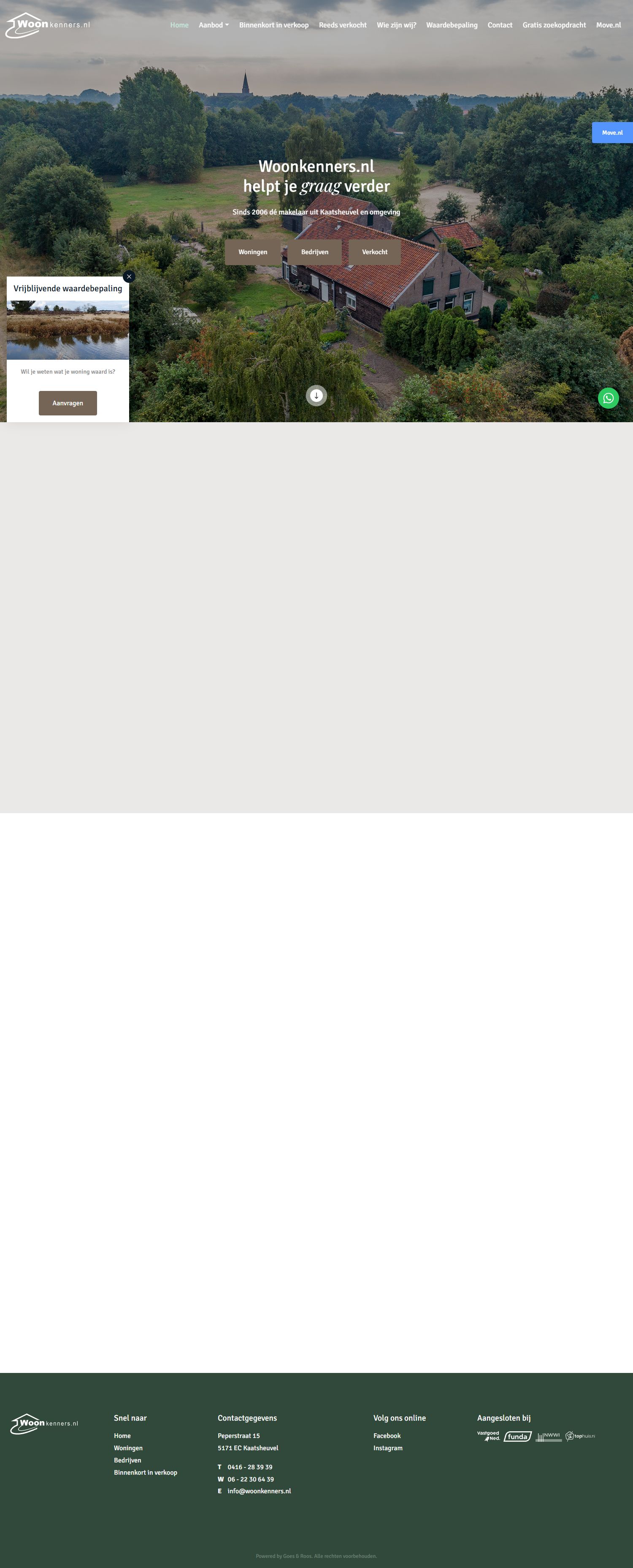 Screenshot der Website von www.woonkenners.nl