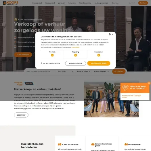 Screenshot van de website van www.cloudflare.com