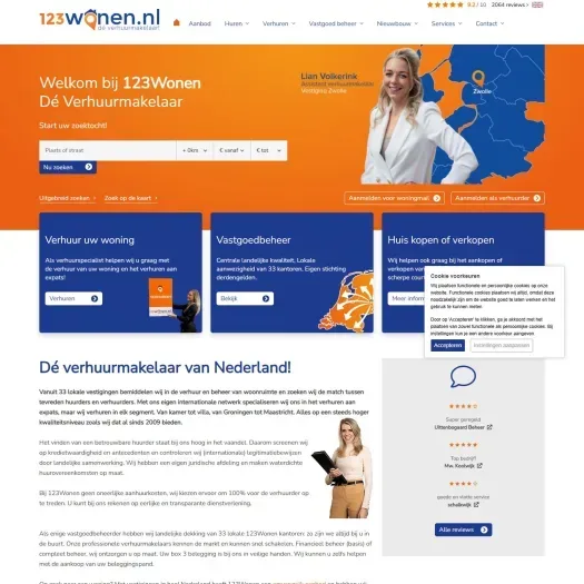 Screenshot van de website van www.cloudflare.com