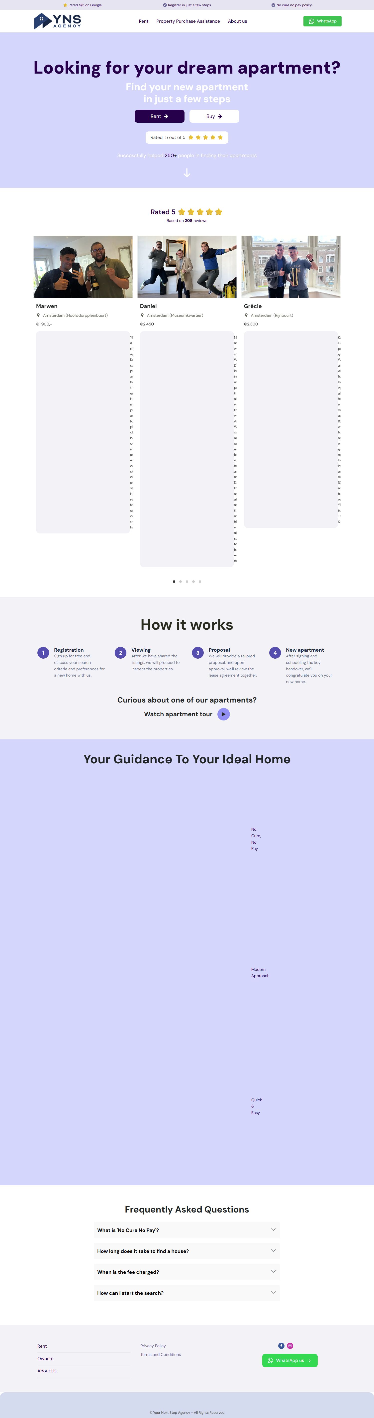 Team foto van YNS Agency
