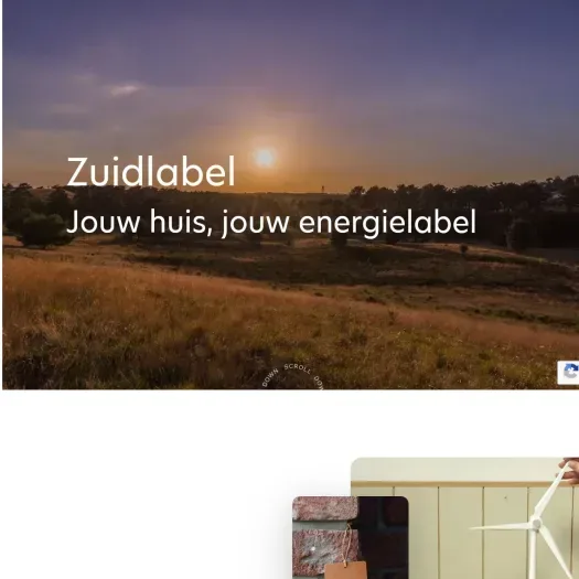 Screenshot of the website of zuidlabel.com