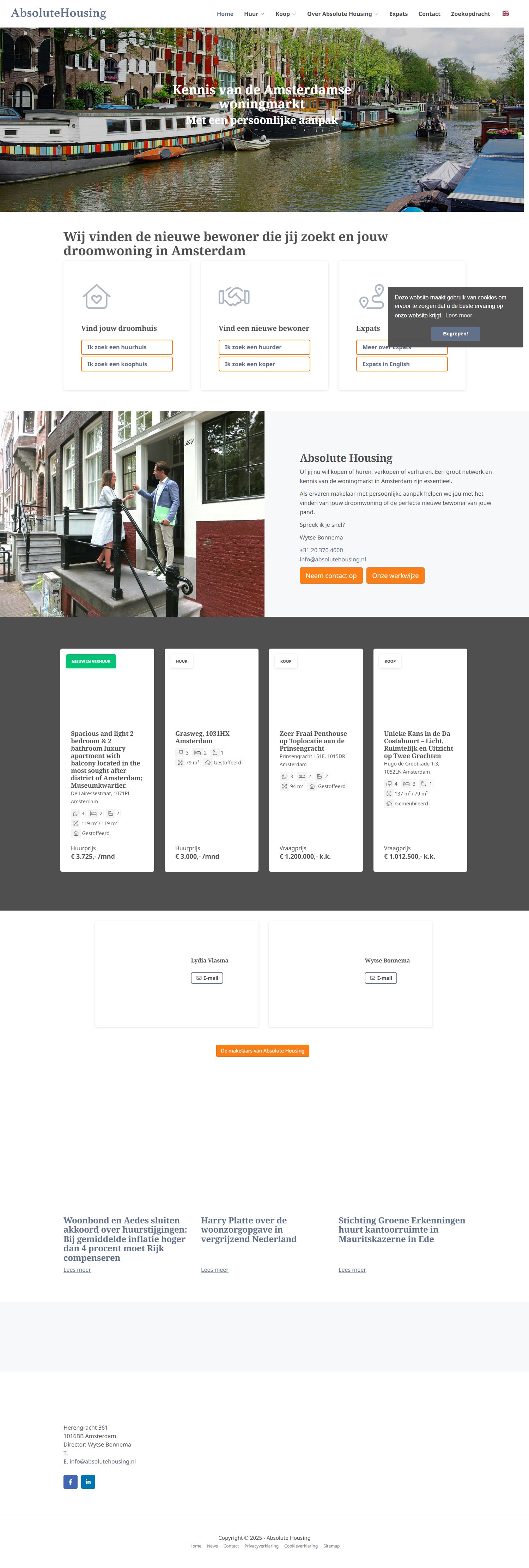 Team foto van Absolute Housing