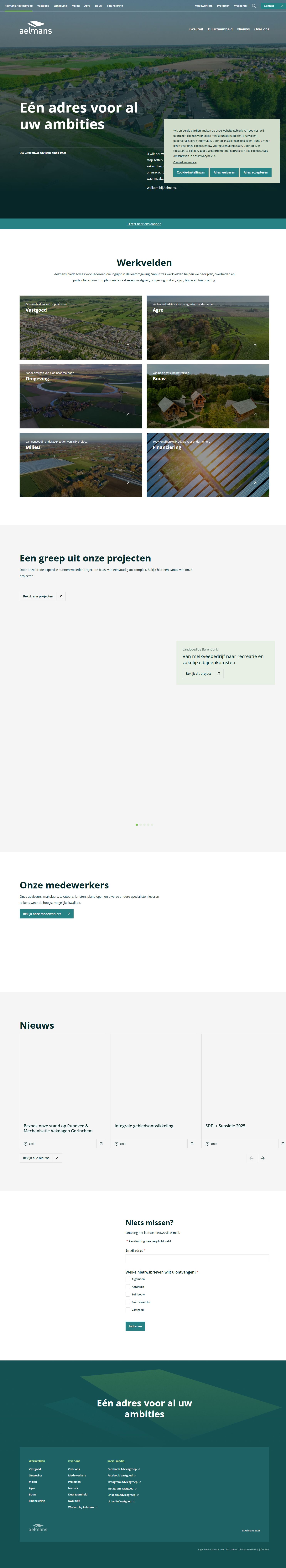 Capture d'écran du site web de www.aelmans.com