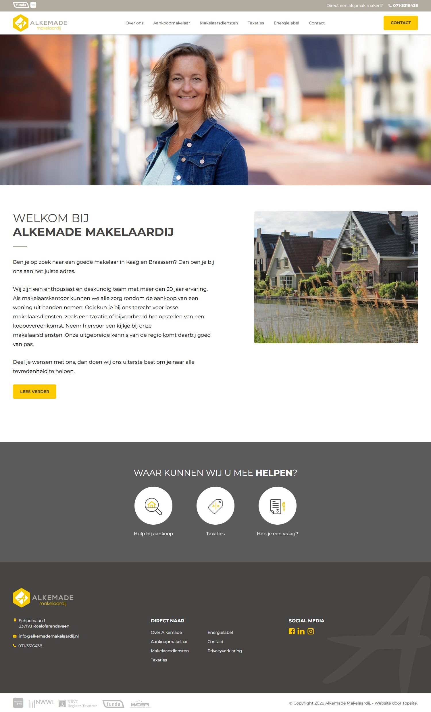 Photo of the office of Alkemade Makelaardij