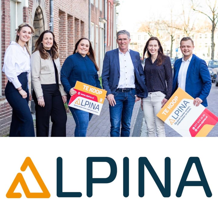Logo Alpina Leiden (voorheen De Leeuw Makelaardij)