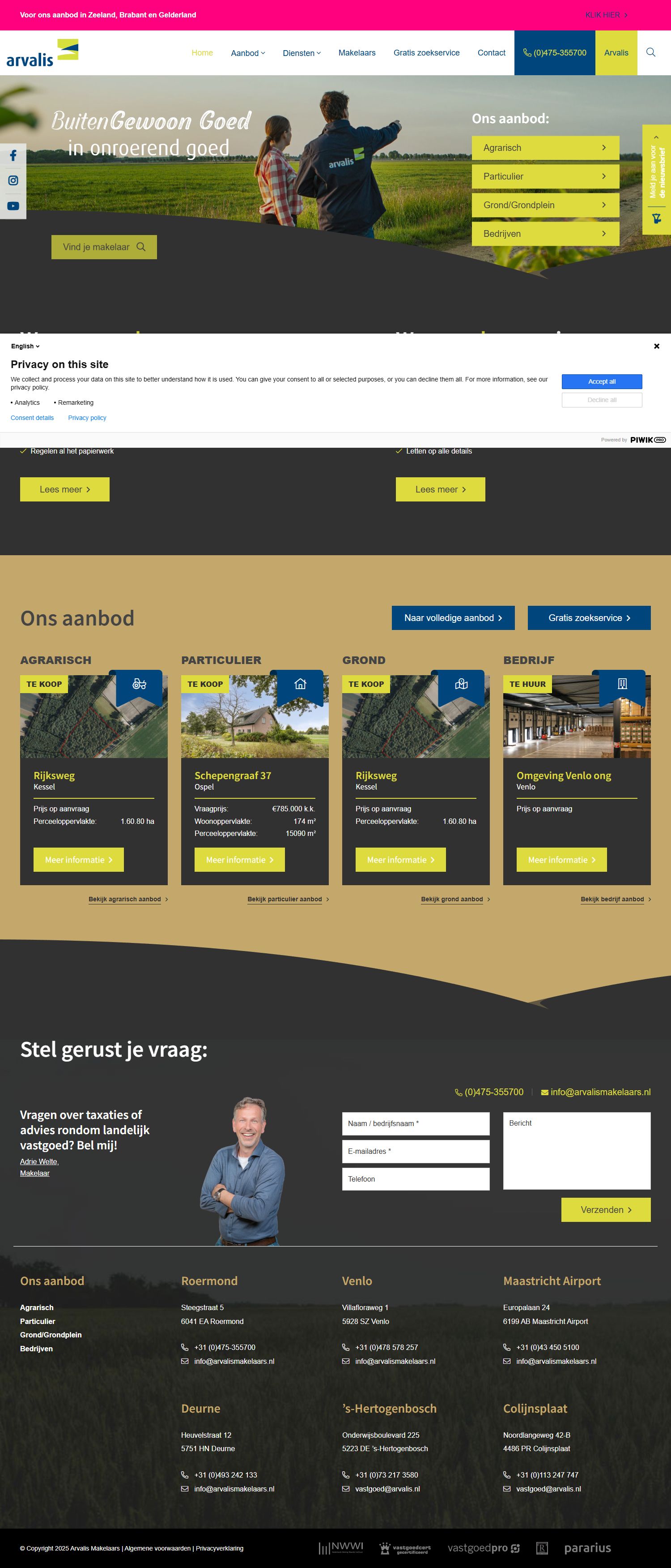 Photo de bureau Arvalis Makelaars