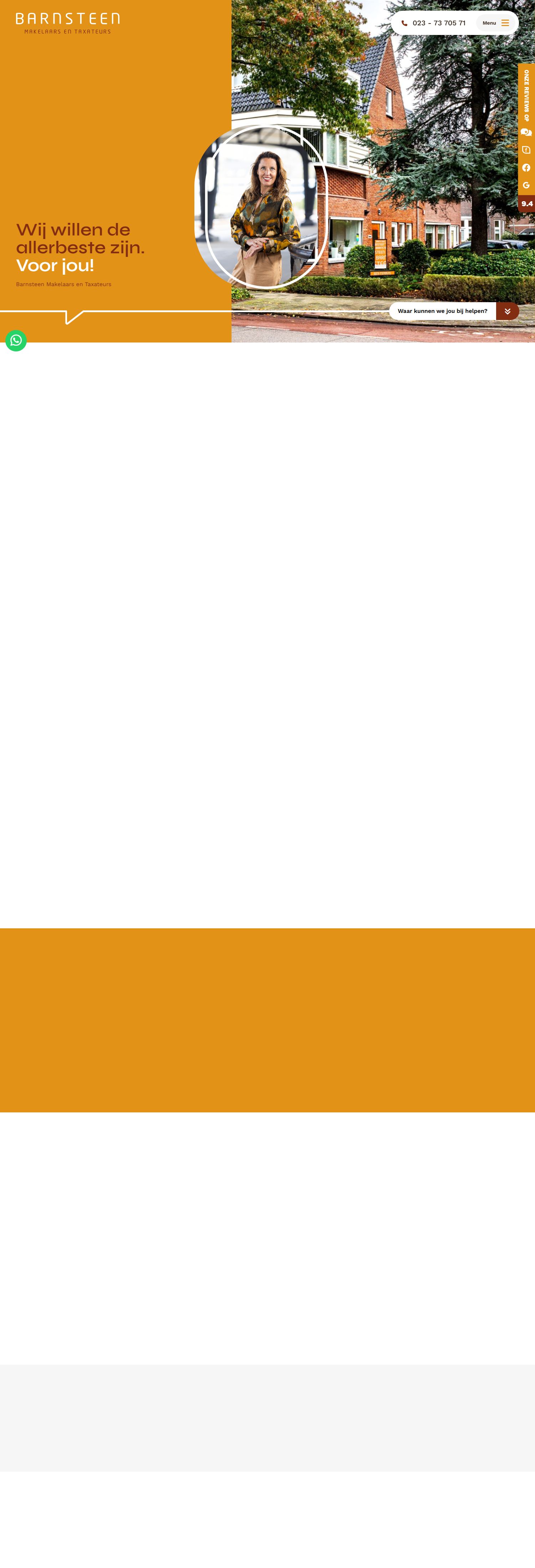 Capture d'écran du site web de www.barnsteen.nl