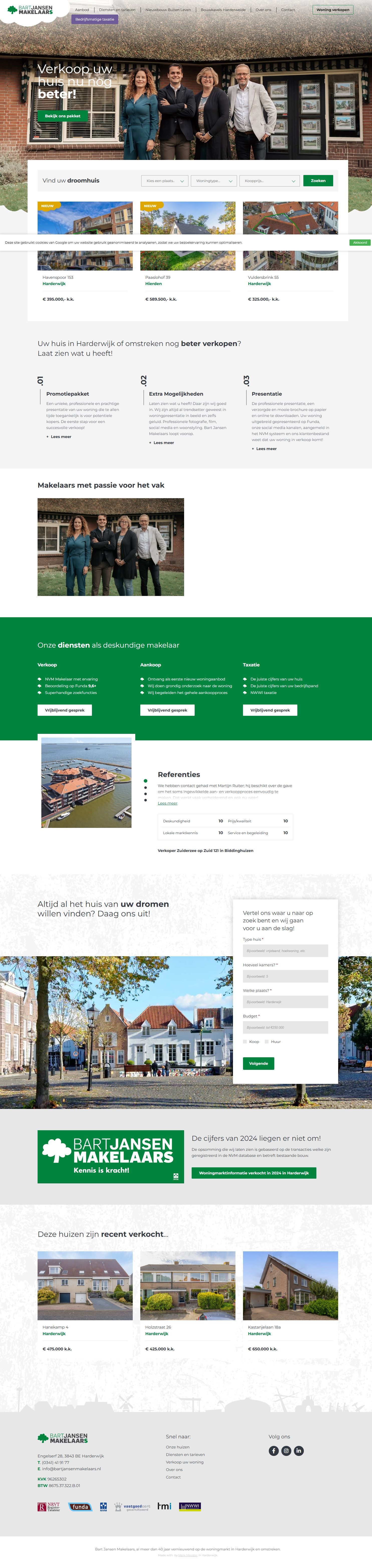 Capture d'écran du site web de www.bartjansenmakelaars.nl