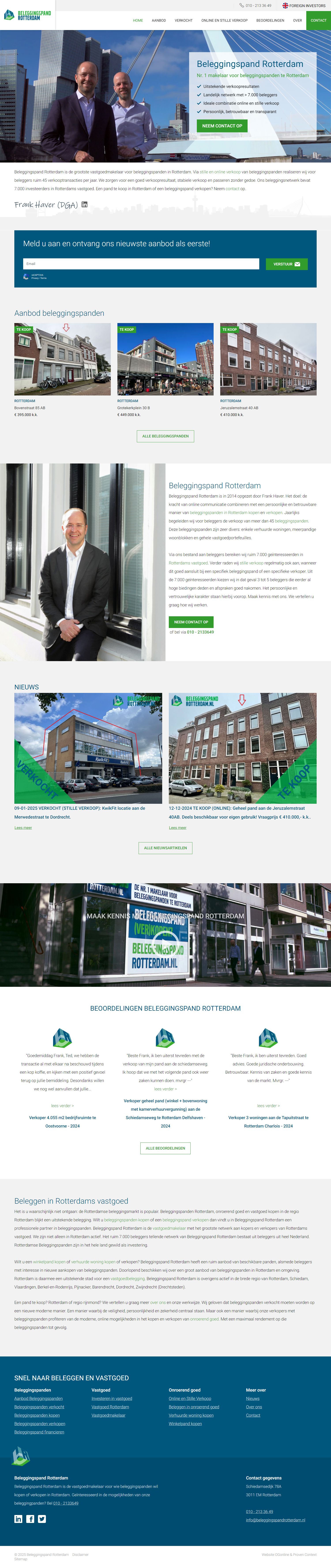 Screenshot van de website van www.beleggingspandrotterdam.nl