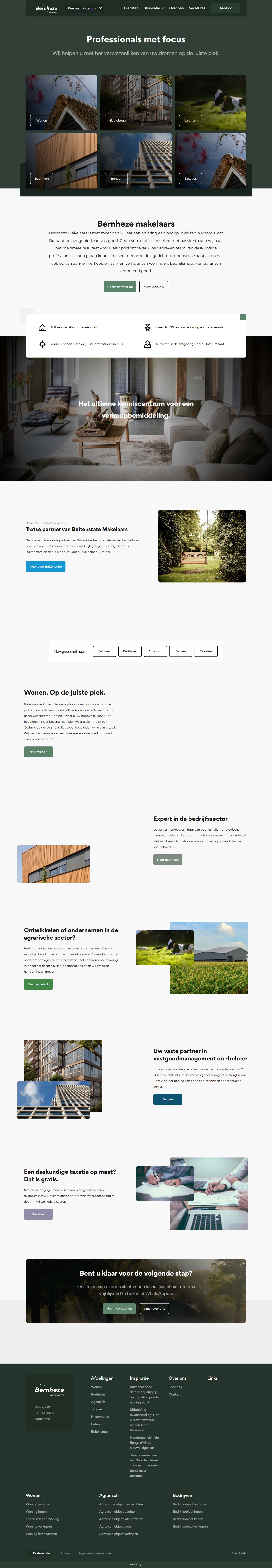 Screenshot of the website of www.bernheze.nl