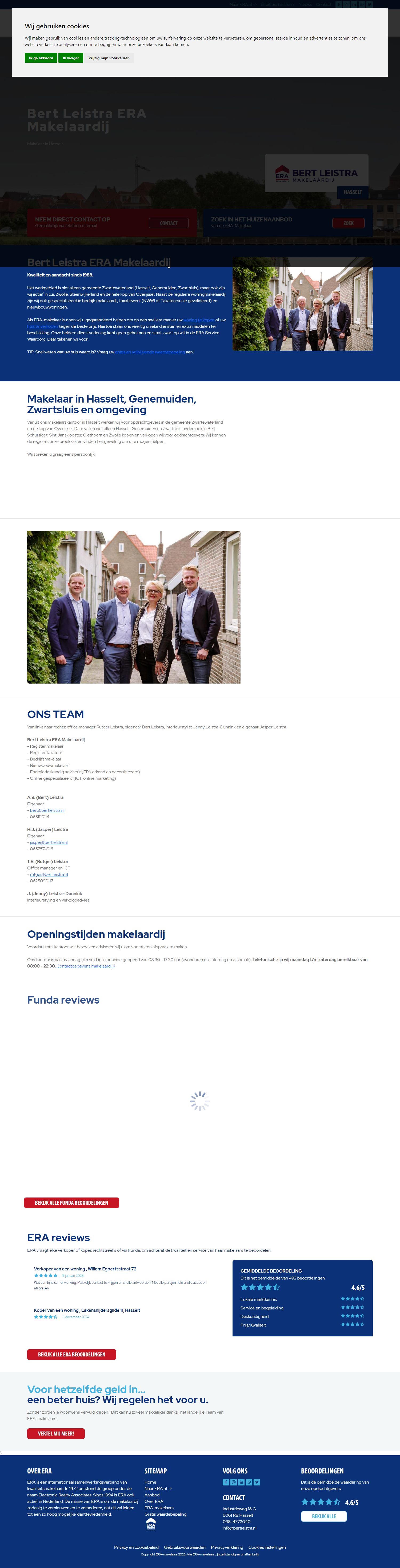 Screenshot van de website van t.ly