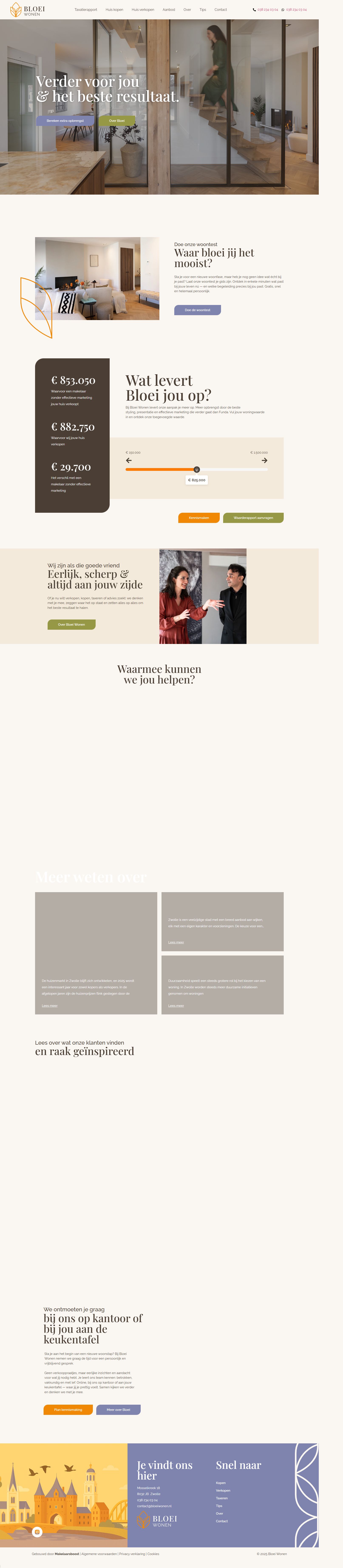 Screenshot van de website van www.bloeiwonen.nl
