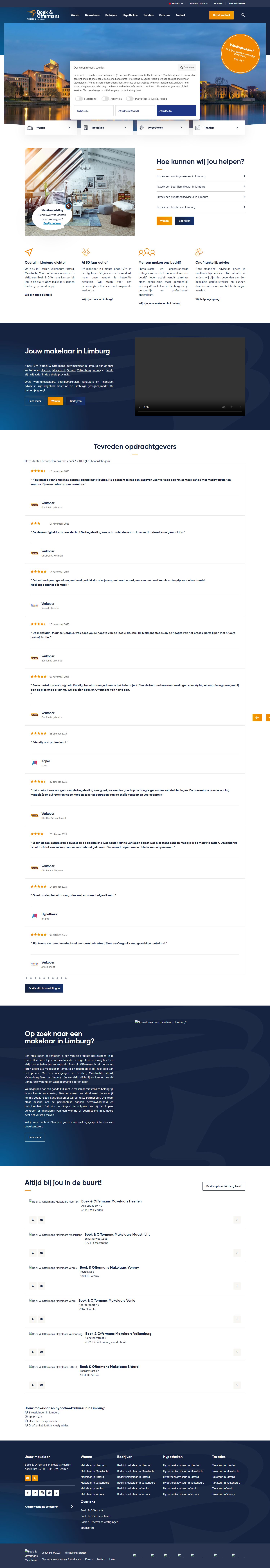 Screenshot of the website of www.boek-offermans.nl