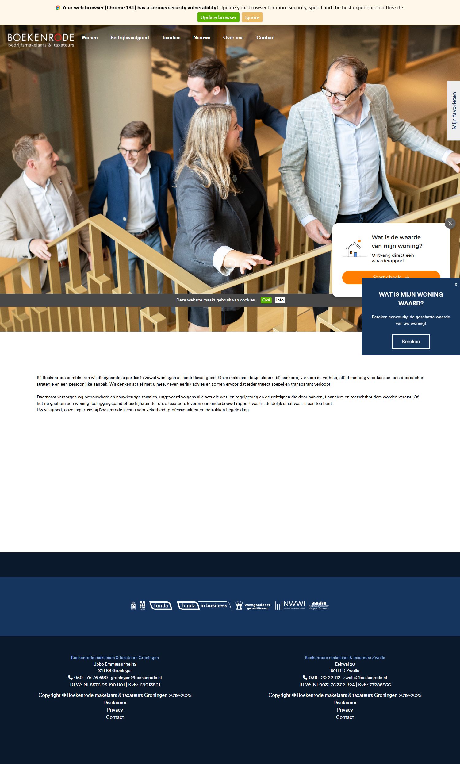 Photo de bureau de BOEKENRODE makelaars & taxateurs