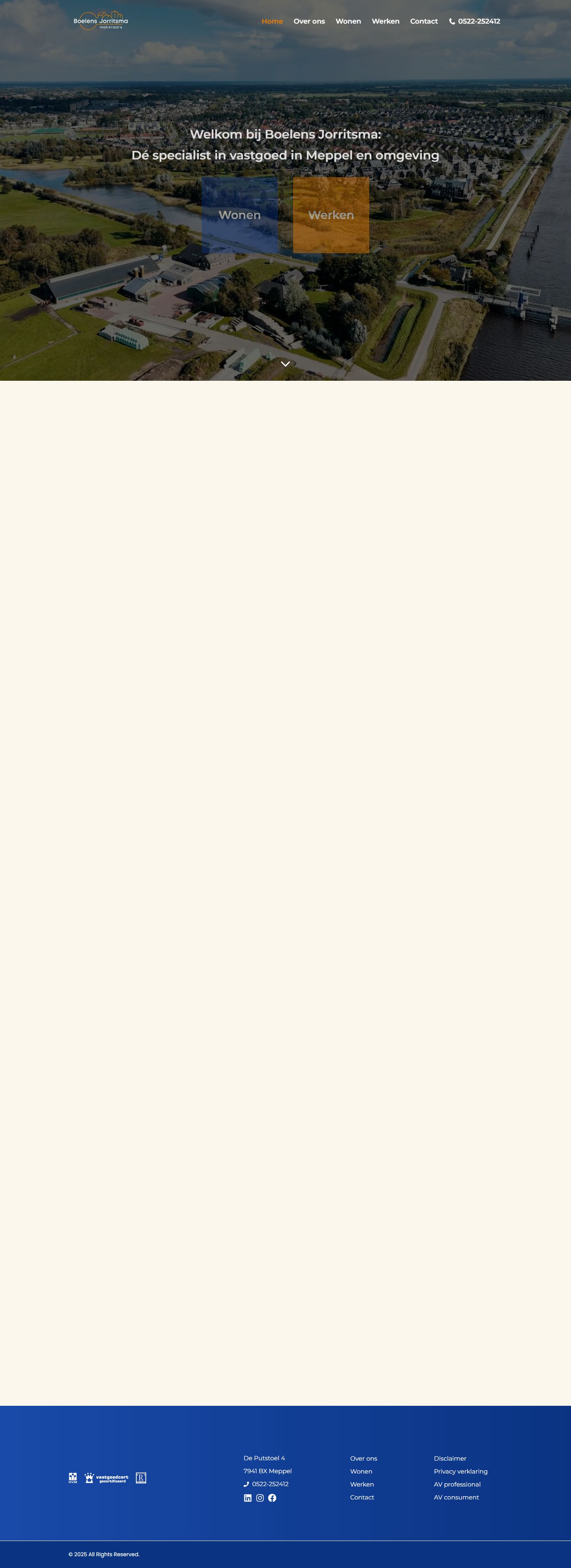 Capture d'écran du site web de www.boelensjorritsma.nl