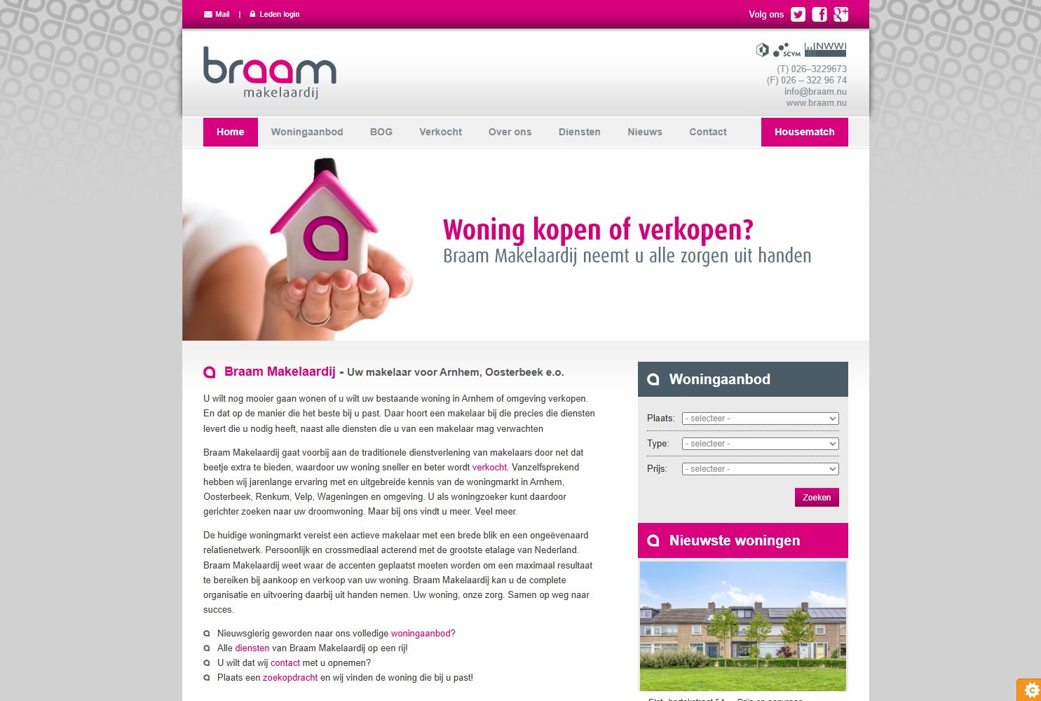 Foto van het kantoor van Braam Makelaardij