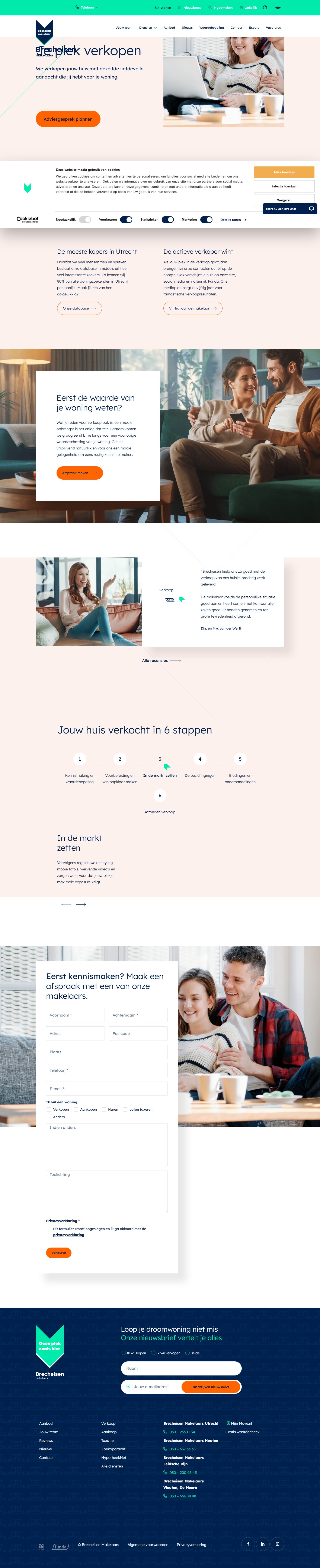 Screenshot van de website van www.brecheisen.nl