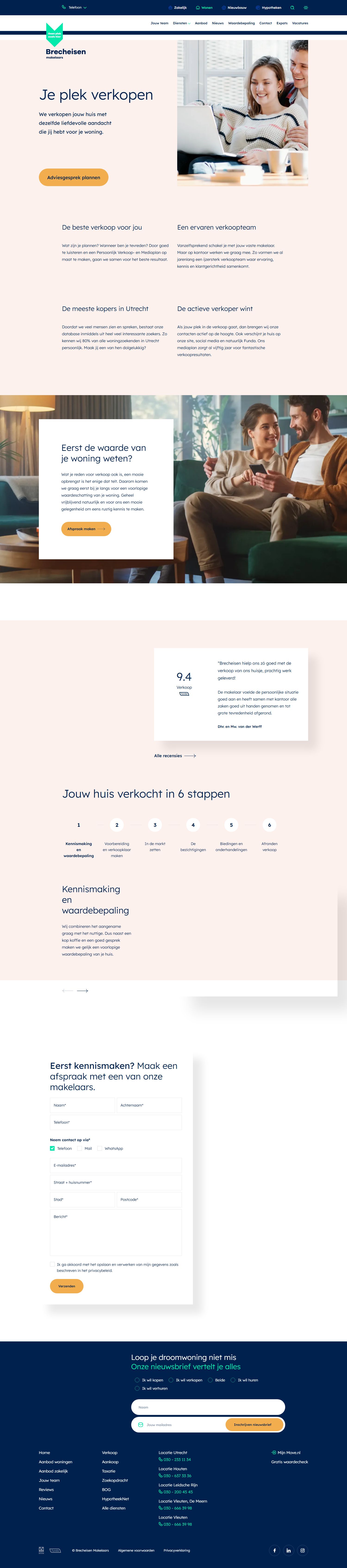 Screenshot van de website van www.brecheisen.nl