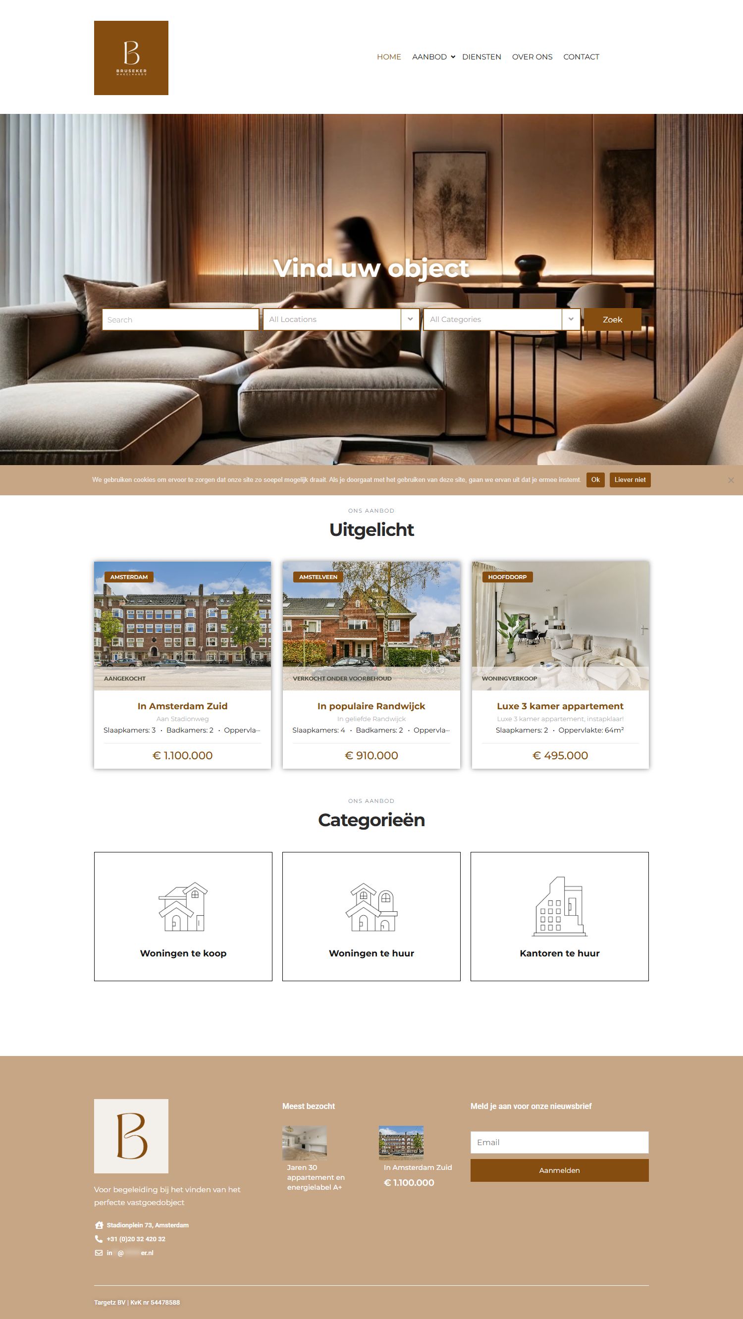 Team foto van Bruseker Makelaardij