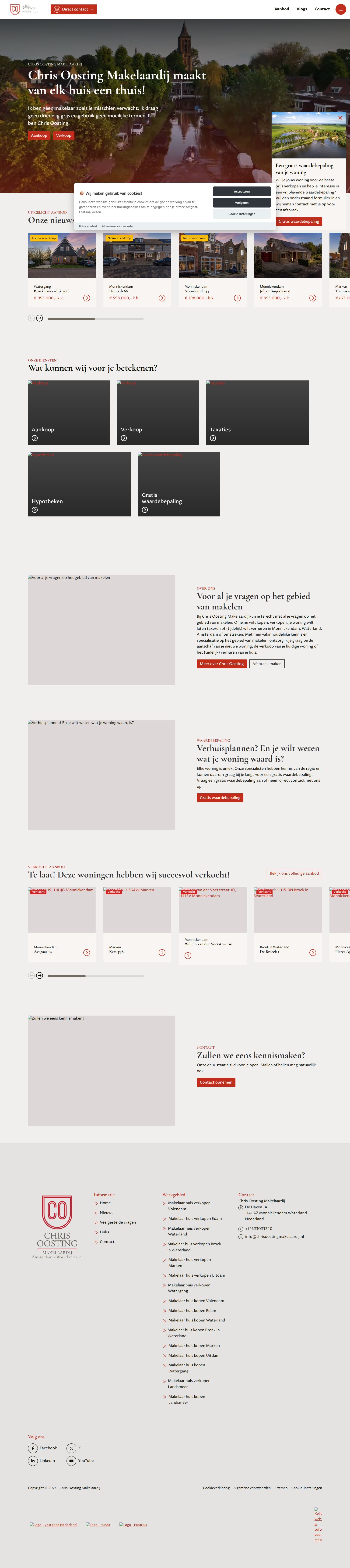 Team foto van Chris Oosting Makelaardij