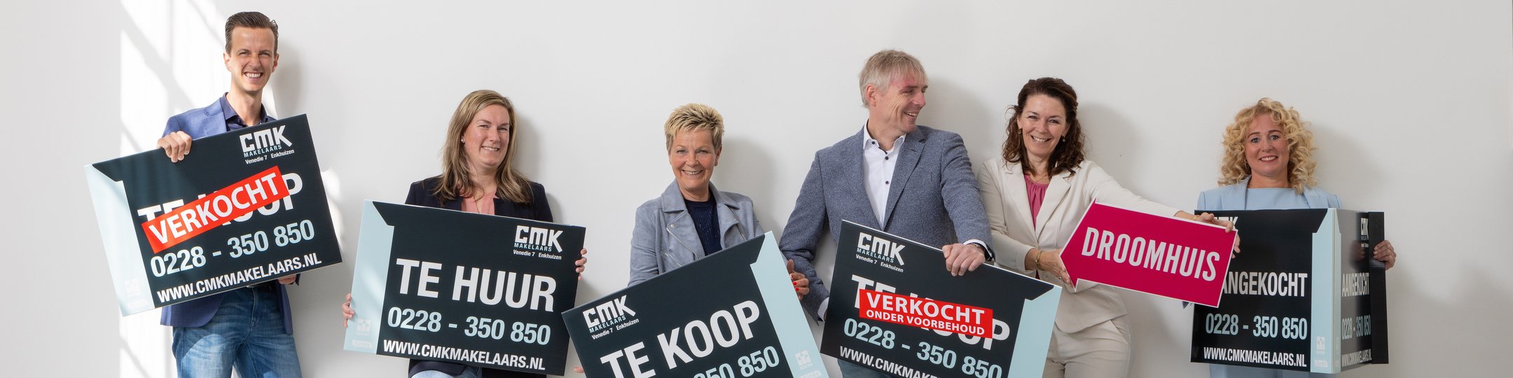 Kantoorfoto CMK Makelaars, daar voel je je thuis!