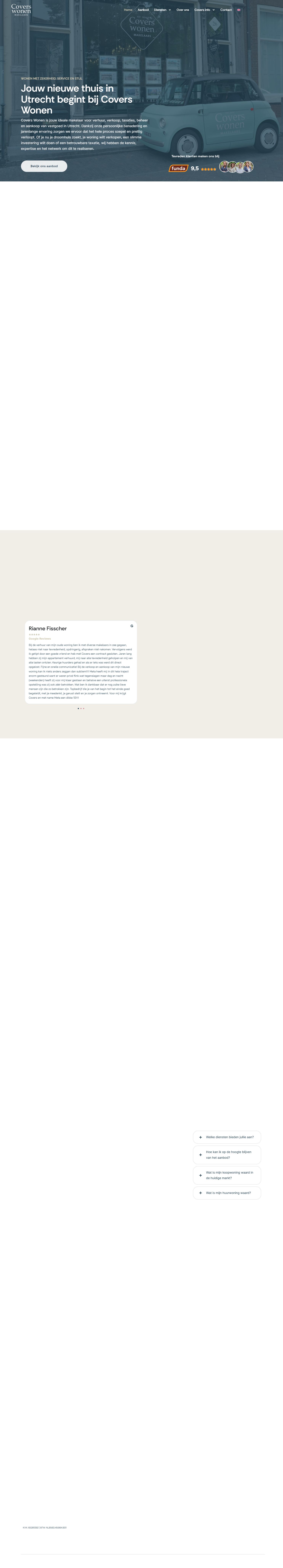 Capture d'écran du site web de www.coverswonen.nl