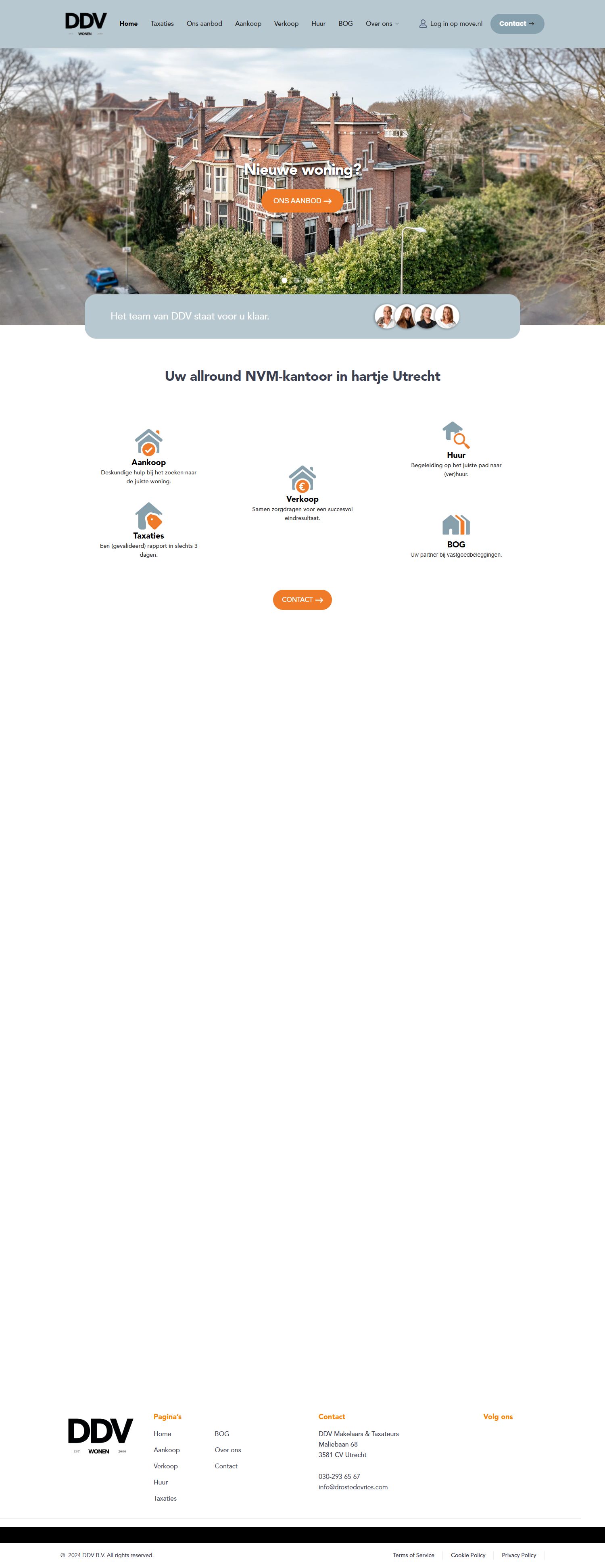 Screenshot of the website of www.drostedevries.com