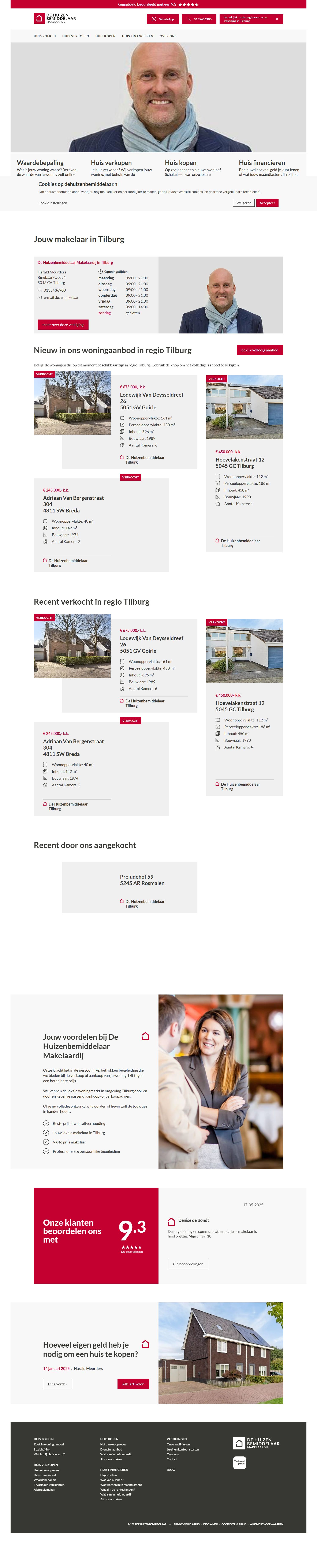 Kantoorfoto De Huizenbemiddelaar c.s. Tilburg Makelaardij