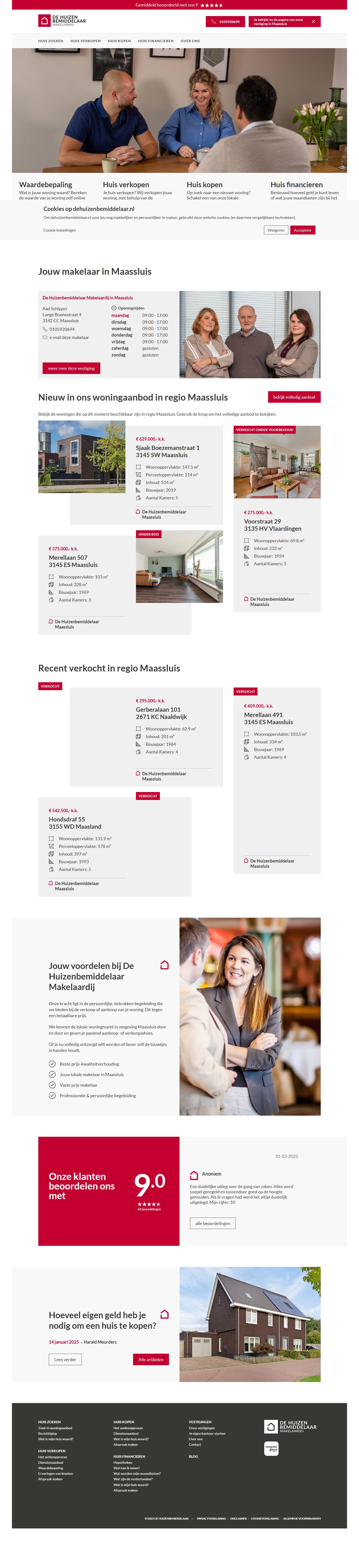 Kantoorfoto De Huizenbemiddelaar Maassluis