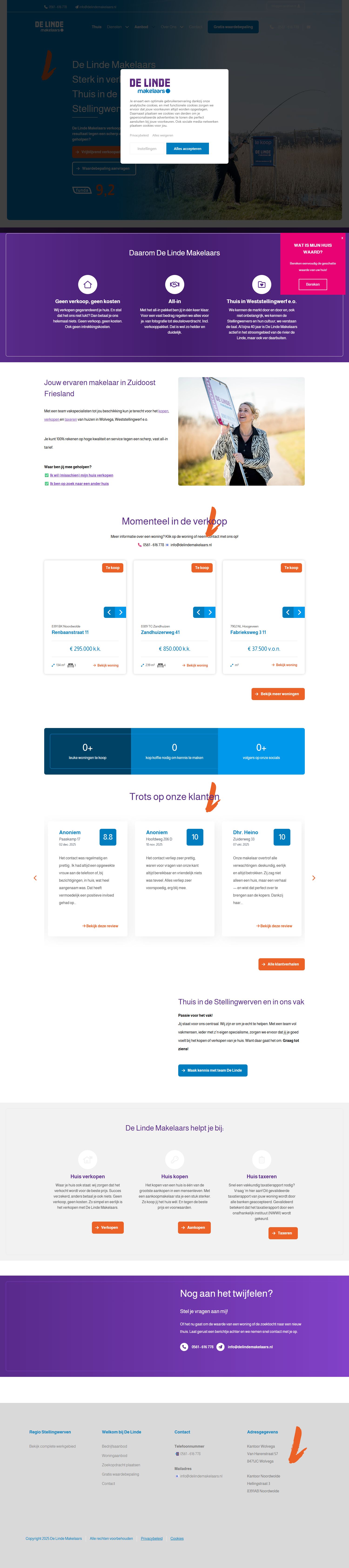 Office photo De Linde Makelaars