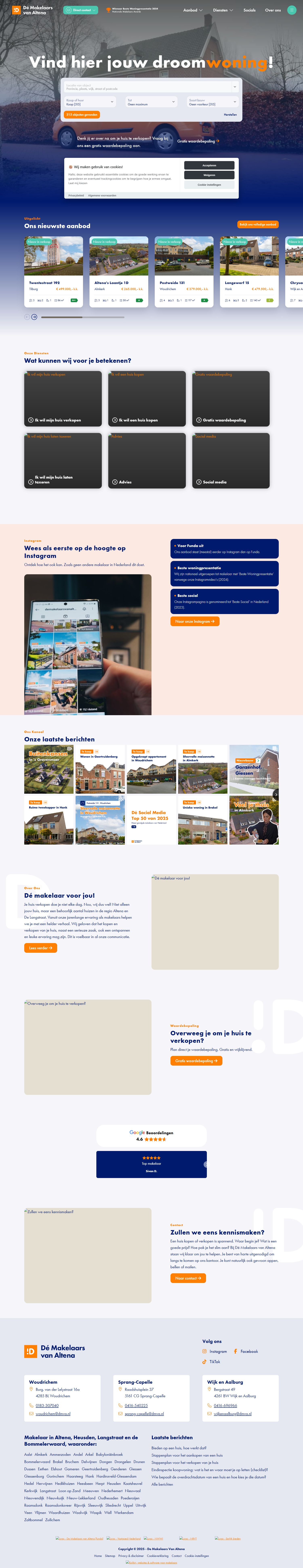 Capture d'écran du site web de www.demakelaarsvanaltena.nl