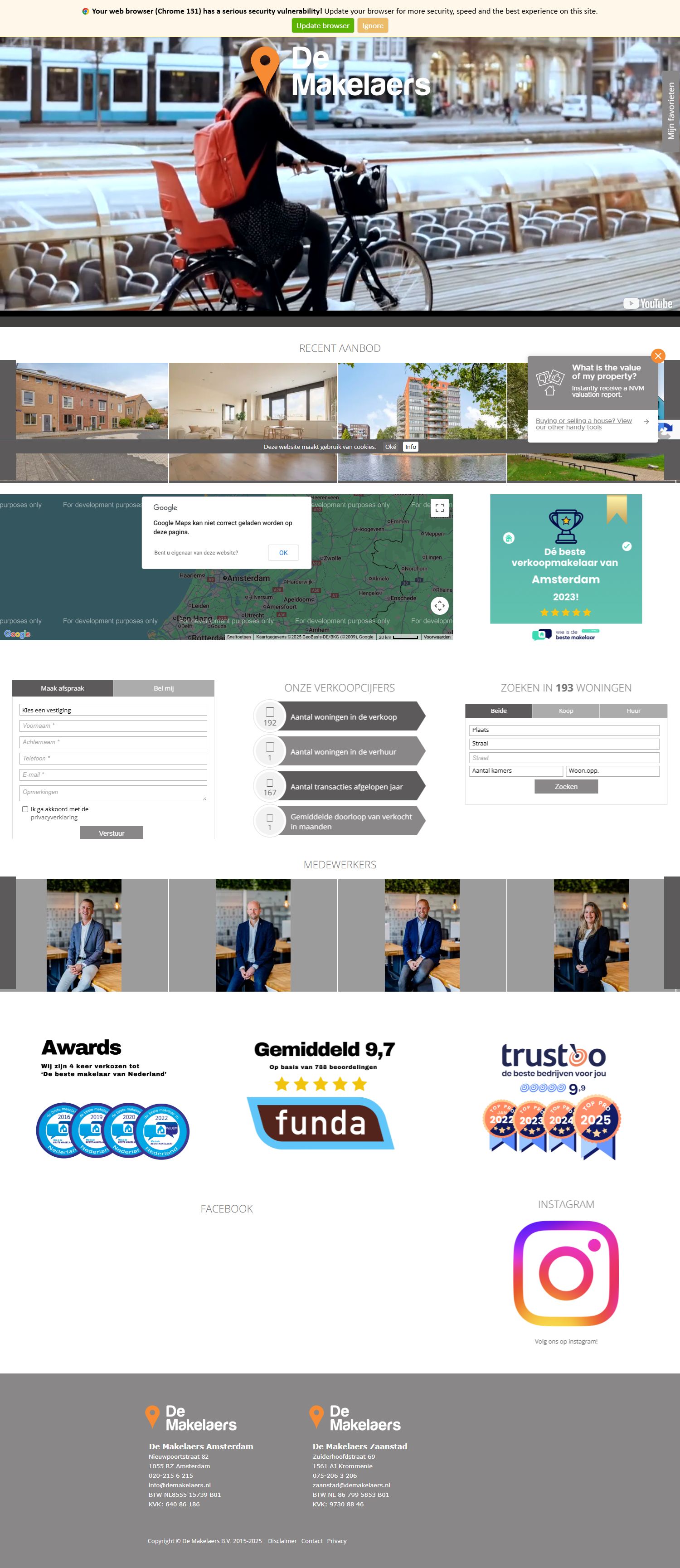 Capture d'écran du site web de www.demakelaers.nl