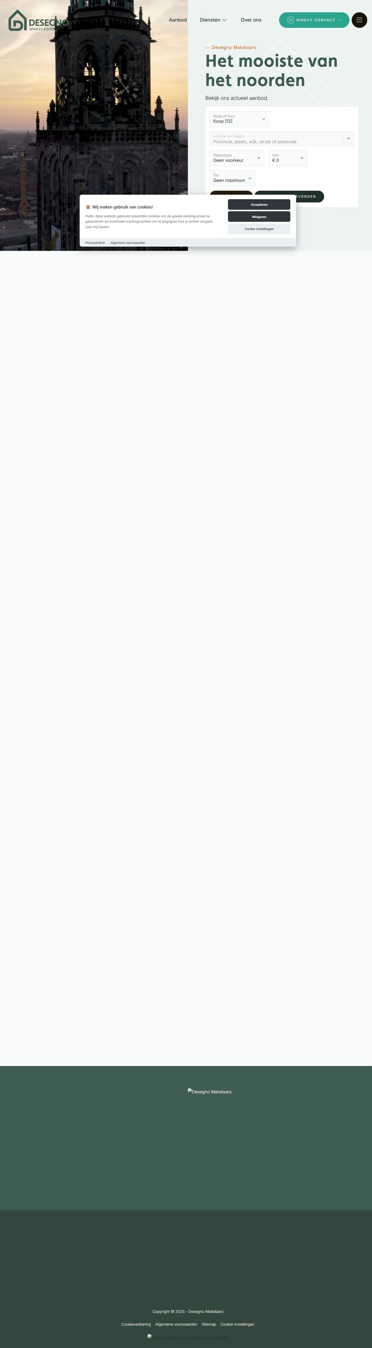 Capture d'écran du site web de www.desegno.nl