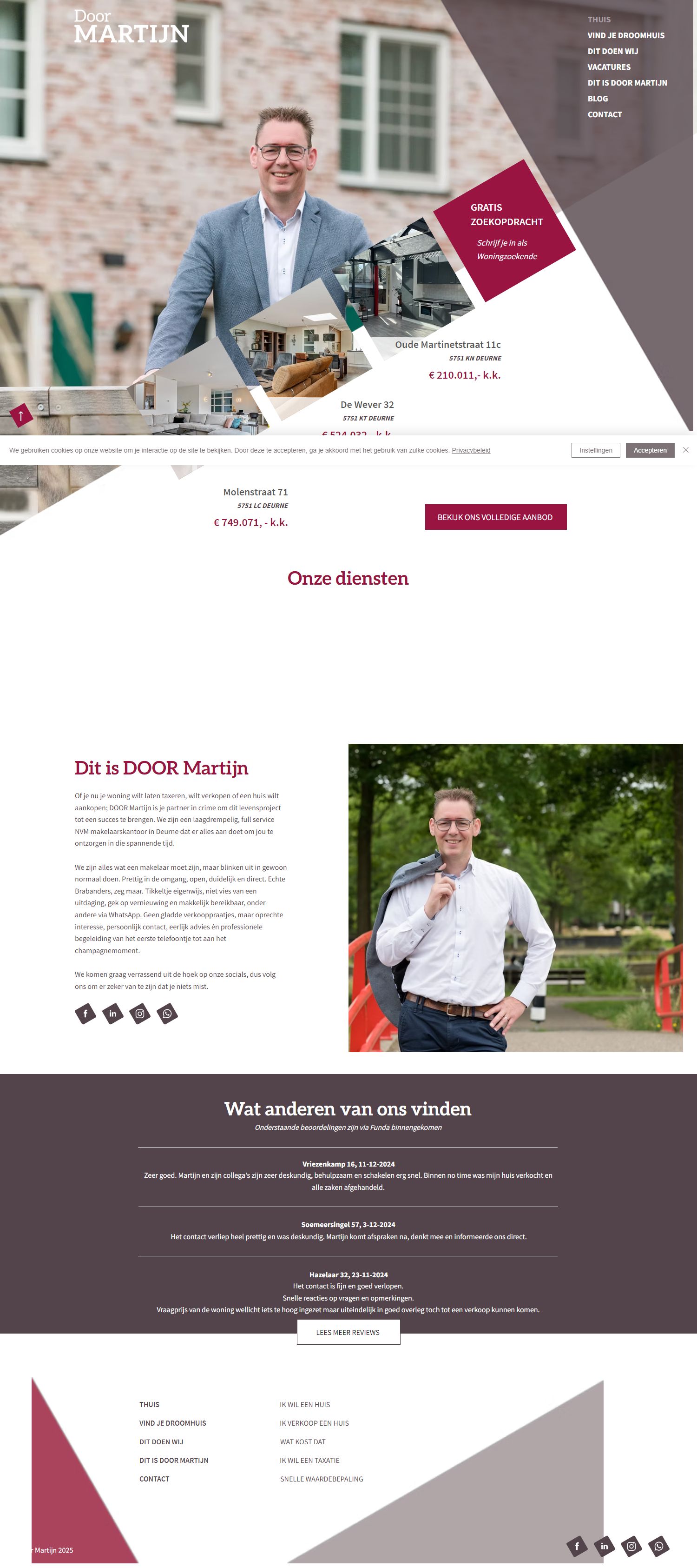 Screenshot van de website van www.door-martijn.nl