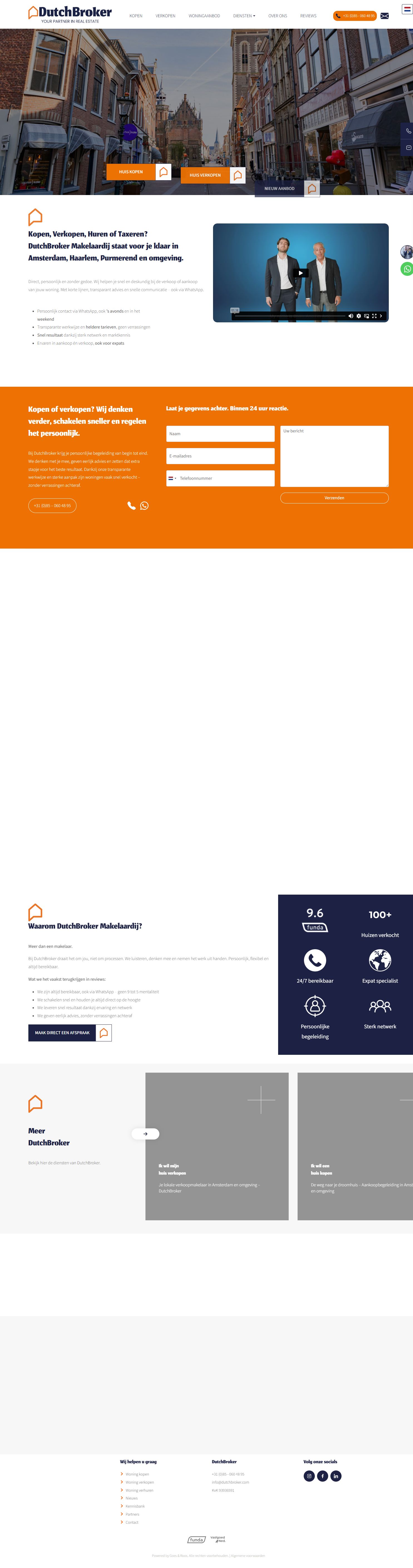 Screenshot der Website von www.dutchbroker.com