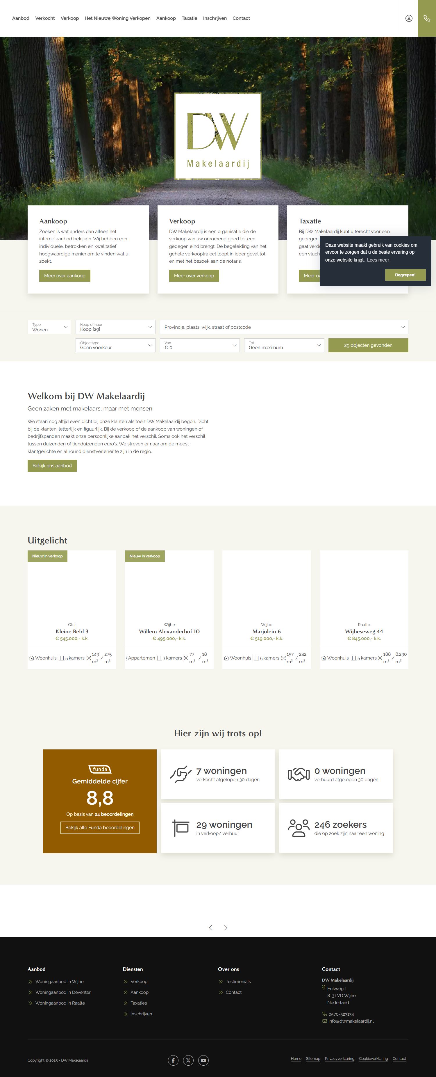 Team foto van DW Makelaardij