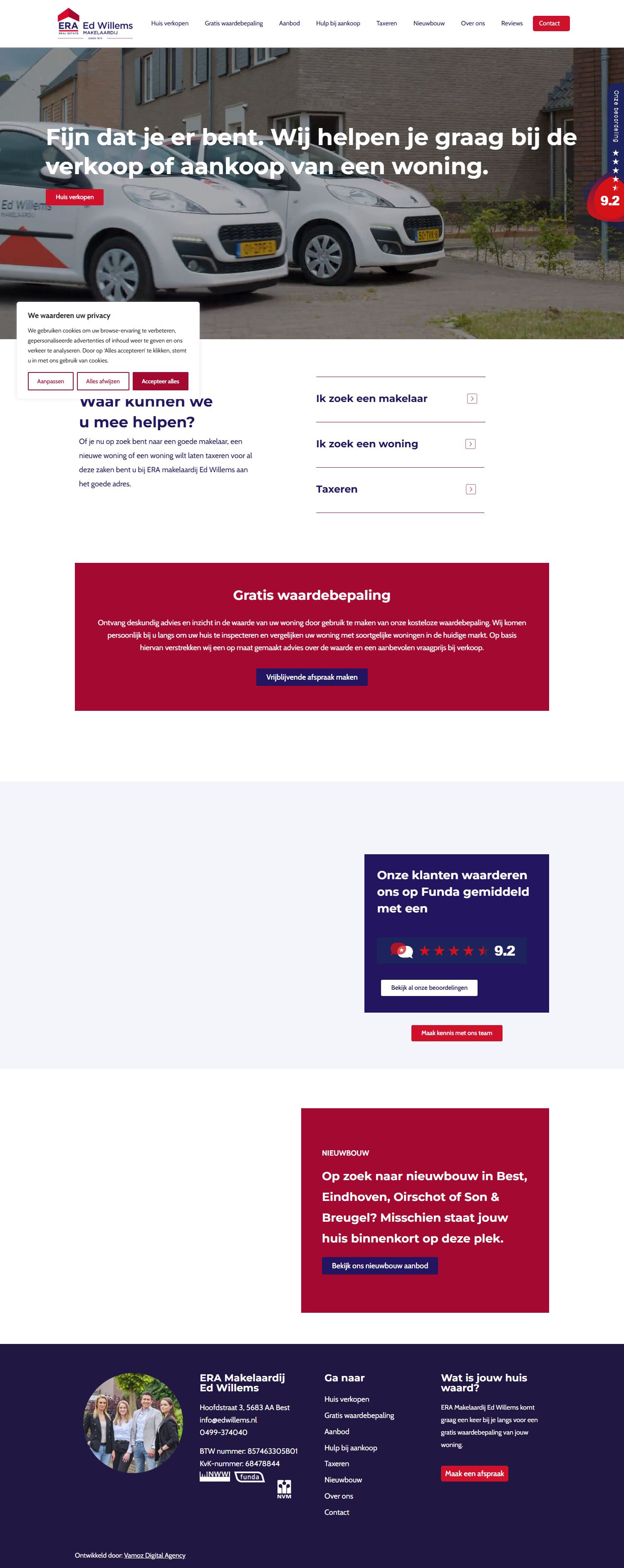 Screenshot der Website von www.edwillems.nl