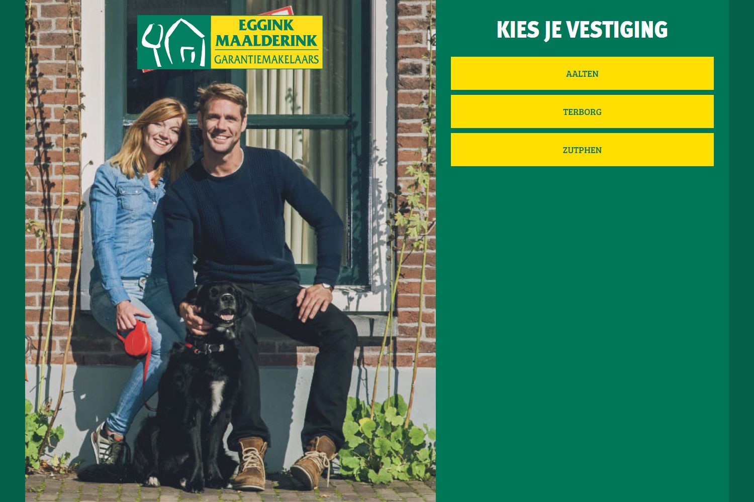 Screenshot van de website van egginkmaalderink.nl