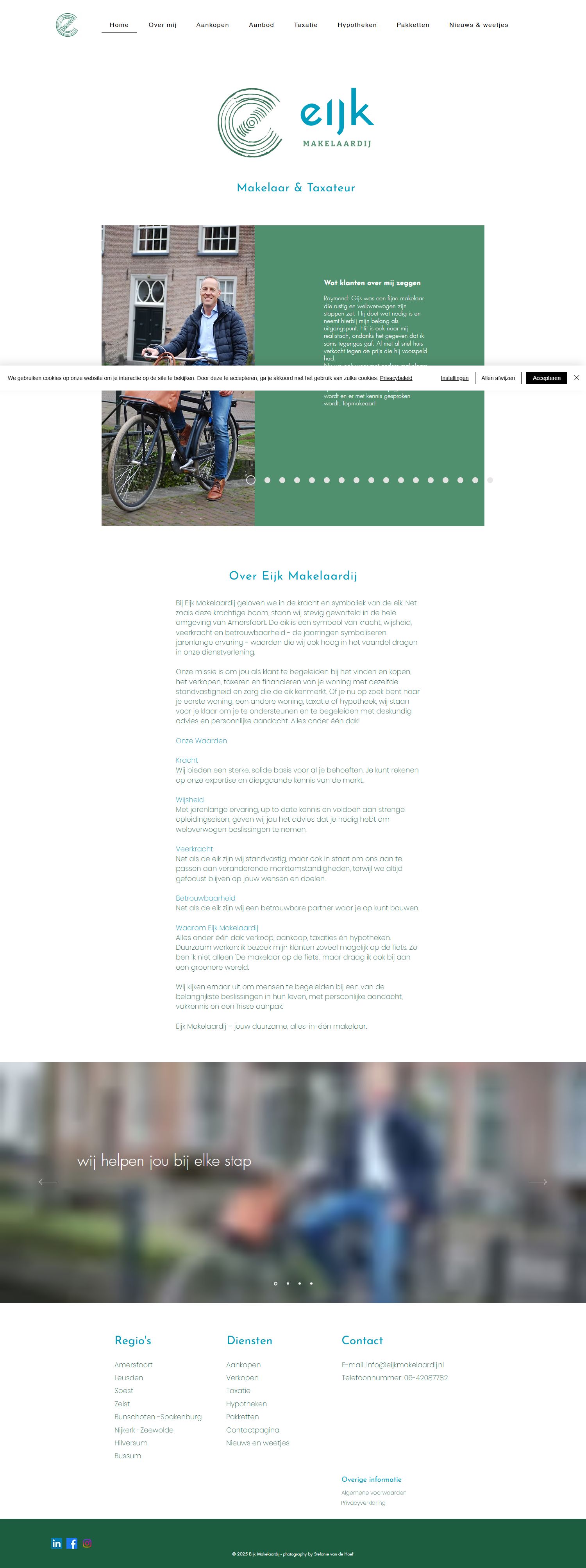 Capture d'écran du site web de www.eijkmakelaardij.nl