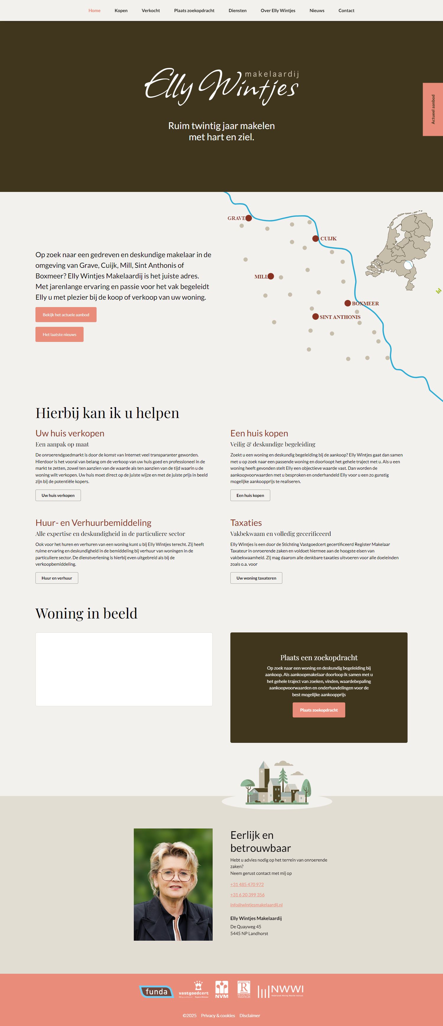 Screenshot van de website van www.wintjesmakelaardij.nl