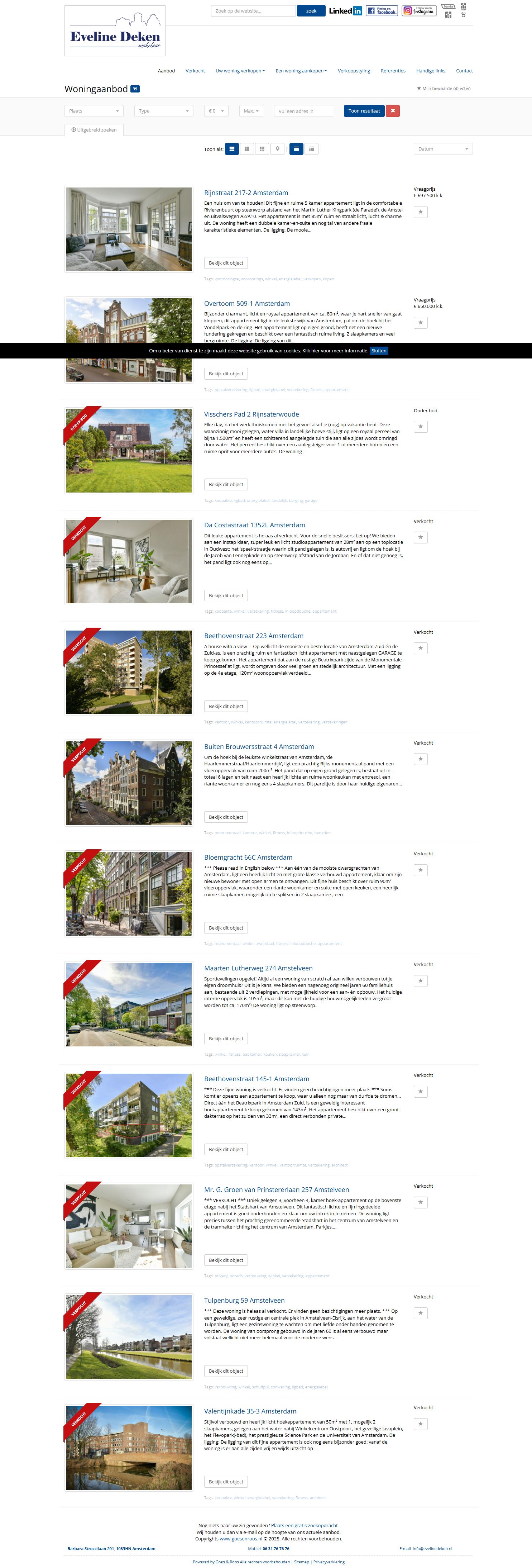 Team foto van Eveline Deken Makelaar O.G.