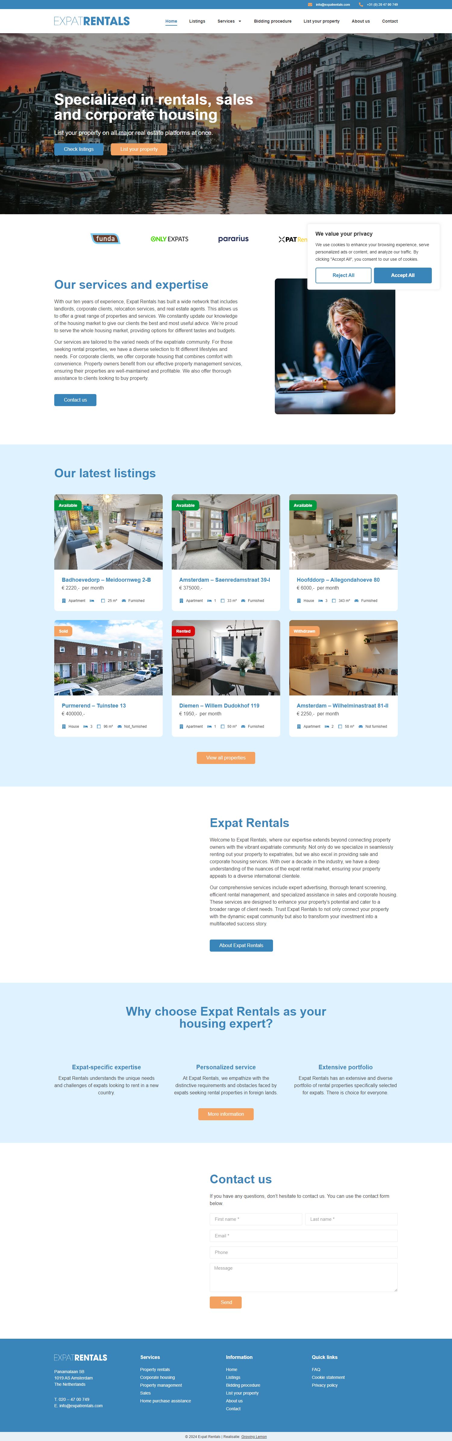 Kantoor foto van Expat Rentals