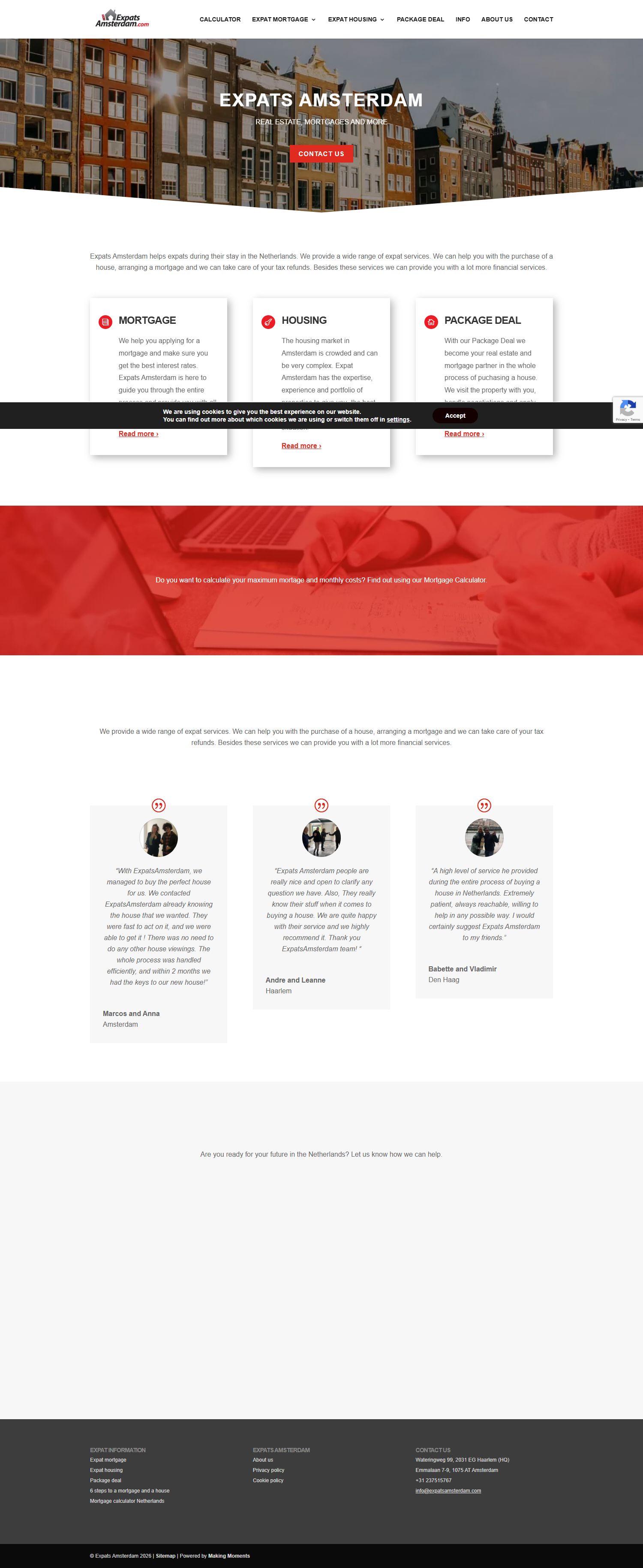 Team foto van Expats Amsterdam