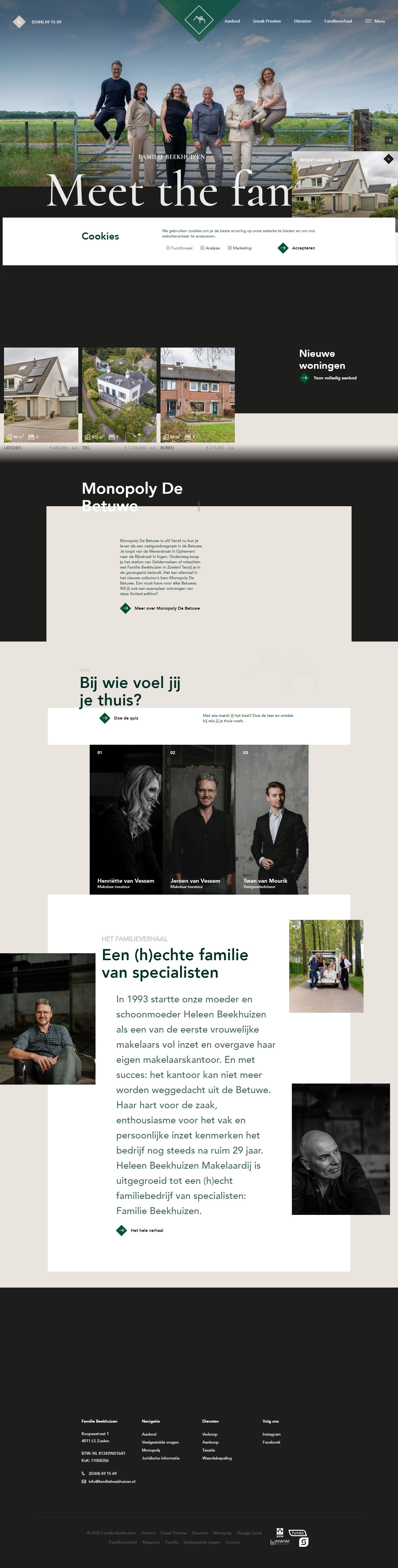 Screenshot van de website van www.familiebeekhuizen.nl