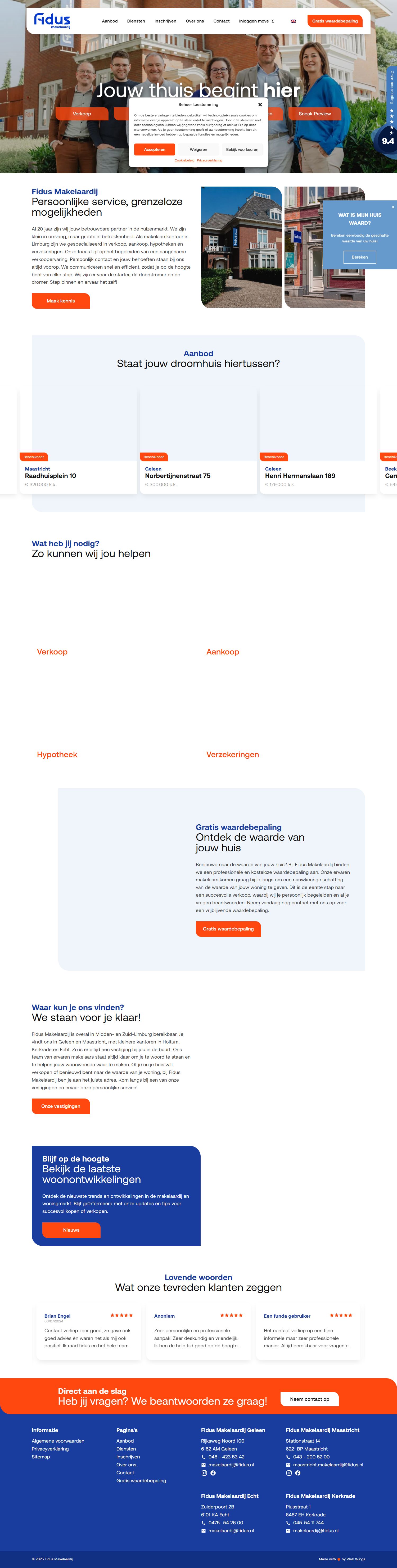 Kantoorfoto Fidus Makelaardij Maastricht