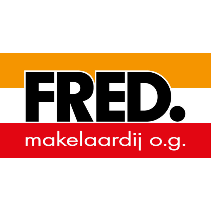 Logo FRED. makelaardij | Voel je thuis bij FRED.