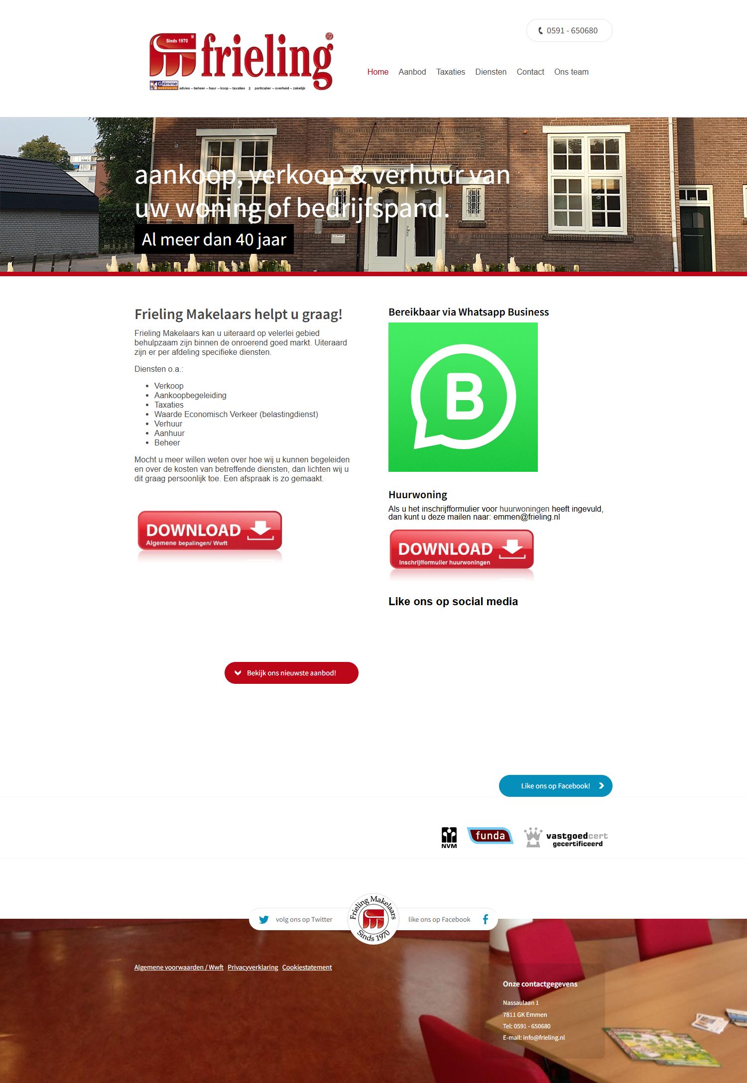 Kantoorfoto Frieling Makelaars Emmen B.V.
